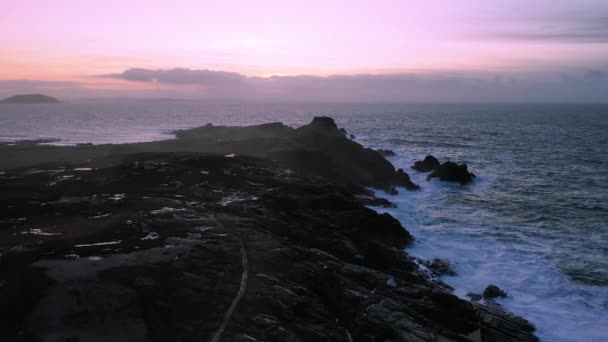 Malin Head is the most northern point of Ireland — Stock Video