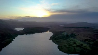 Flying above Lough EA between Ballybofey and Glenties in Donegal - Ireland