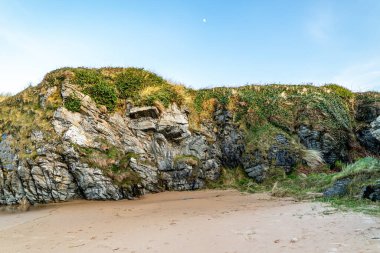 Culdaff plajı, Inishowen Yarımadası. Donegal İlçesi - İrlanda.