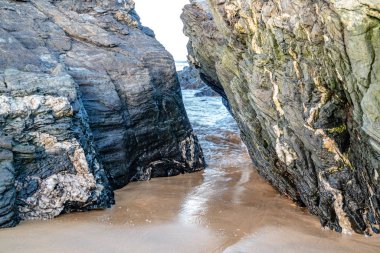 Culdaff plajı, Inishowen Yarımadası. Donegal İlçesi - İrlanda.