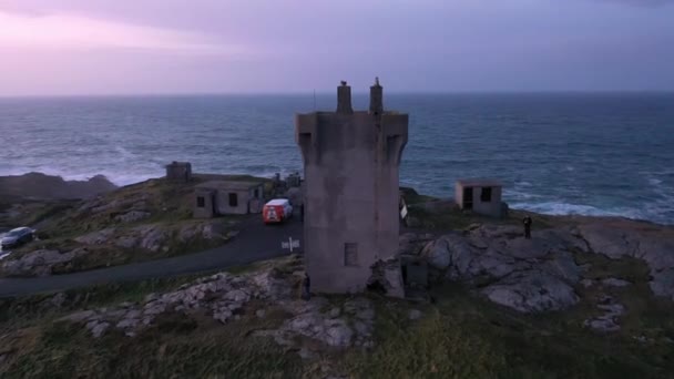 Malin Head è il punto più settentrionale dell'Irlanda — Video Stock