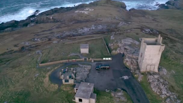 Malin Head è il punto più settentrionale dell'Irlanda — Video Stock