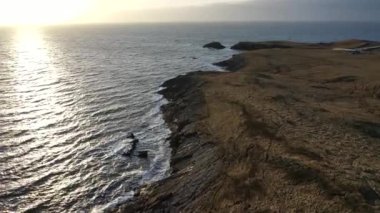 St. Johns Point 'in hava manzarası, County Donegal, İrlanda