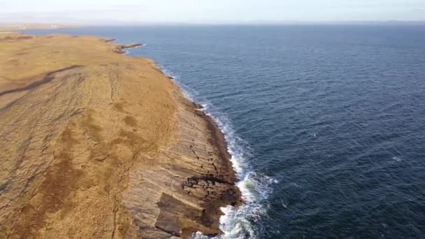 Aerial view of St. Johns Point, County Donegal, Ireland — Stock Video