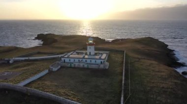 St. Johns Point 'in hava manzarası, County Donegal, İrlanda