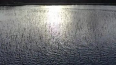 County Donegal, İrlanda 'daki Glenties kasabasının yanındaki peatbataklık üzerinde uçuyor.