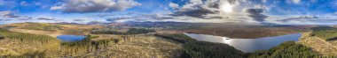 Glenties 'in İrlanda Donegal' deki hava manzarası