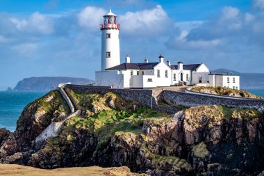 Fanad Baş Feneri Fanad Point, Donegal, İrlanda Cumhuriyeti