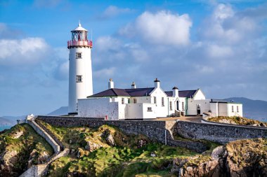 Fanad Baş Feneri Fanad Point, Donegal, İrlanda Cumhuriyeti