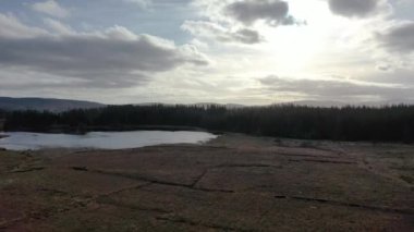 Glenties 'in İrlanda Donegal' deki hava manzarası