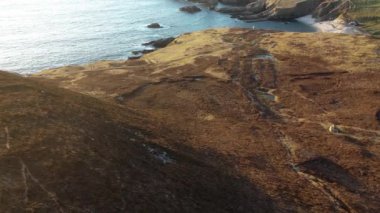 Donegal, İrlanda 'nın güzel sahil manzarası.