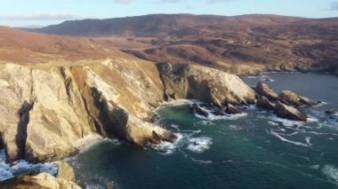 Donegal, İrlanda 'nın güzel sahil manzarası.