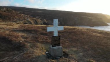 Donegal, İrlanda 'nın güzel sahil manzarası.
