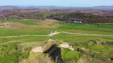 Carrickfad 'ın Cashelgolan plajı ve ödüllü Narin Plajı Portnoo County Donegal, İrlanda