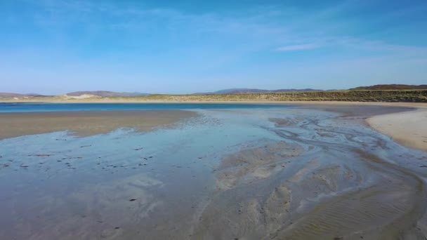 Cashelgolan beach, Castlegoland, by Portnoo in County Donegal - Ireland — Stock Video