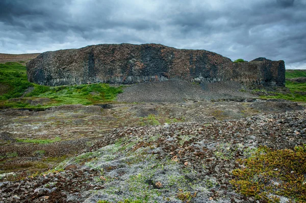 Basalt rock in the Iceland — Stock Photo, Image