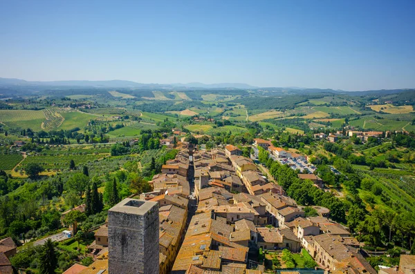 San Gimignano v Itálii — Stock fotografie