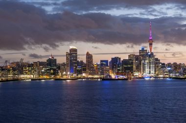 Yeni Zelanda'daki Auckland manzarası