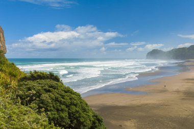 Yeni Zelanda'da Piha beach