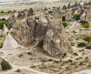 Cappadocia kaya oluşumları Göreme yakınındaki
