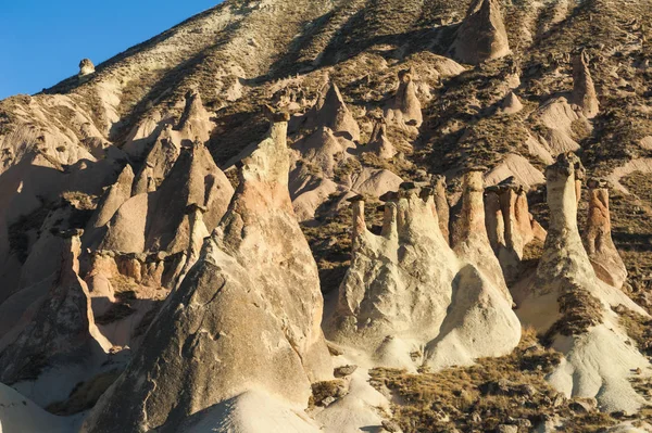 Cappadocia kaya oluşumları Göreme yakınındaki — Stok fotoğraf