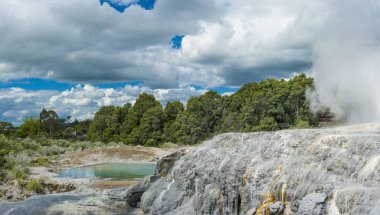 Pohutu ve Galler Prensi geysers 
