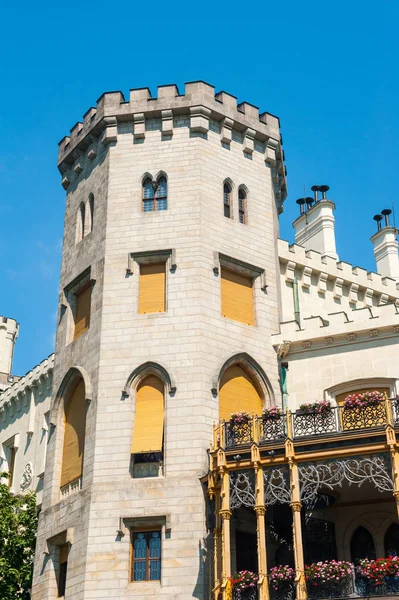 Burg hluboka in der Tschechischen Republik — Stockfoto