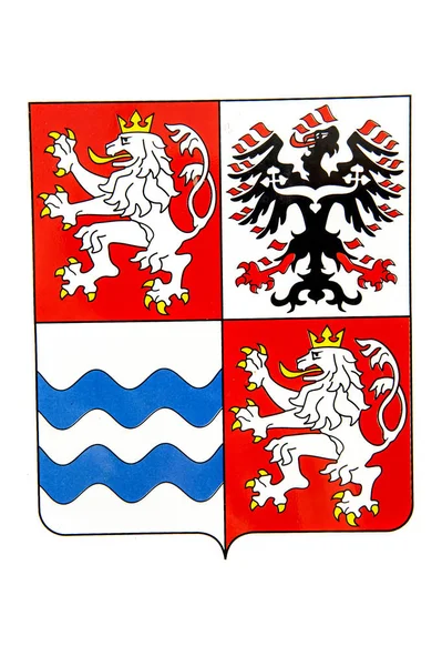 Centrala Böhmen emblem — Stockfoto