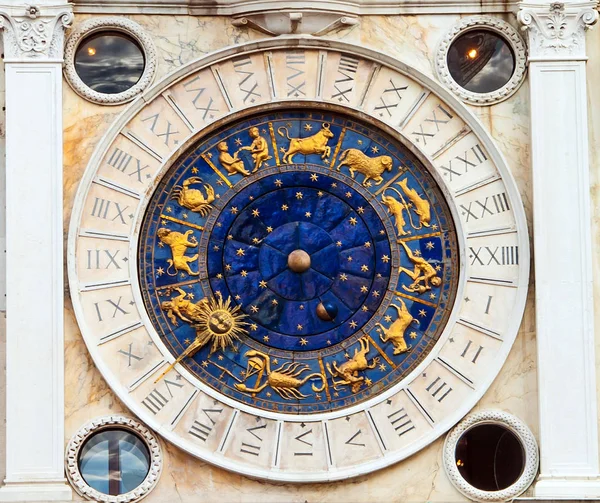 Orologio astronomico a Venezia — Foto Stock