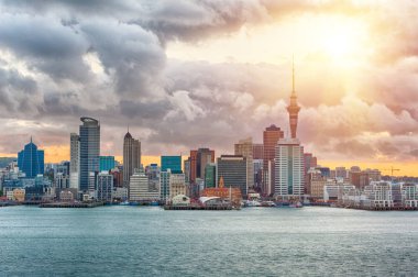 Yeni Zelanda'daki Auckland manzarası