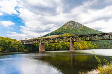 Ruzin Slovakya üzerinden demiryolu Köprüsü