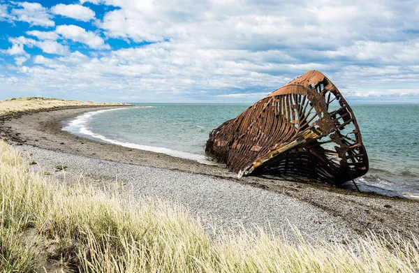 Ship wreck from 19th century in Chile