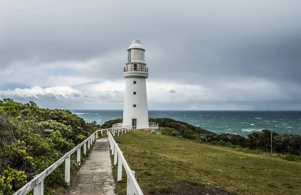 Famosa Estação Luz Cape Otway Perto Great Ocean Road Costa — Fotografia de Stock