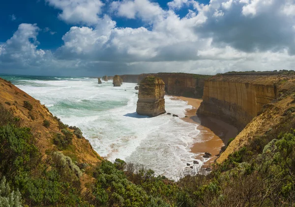Doze Apóstolos Marco Natural Perto Great Ocean Road Victoria Austrália — Fotografia de Stock