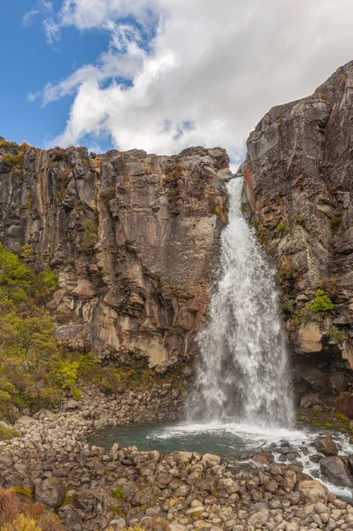 Cachoeira Taranaki Parque Nacional Tongariro Crossing Nova Zelândia — Fotografia de Stock