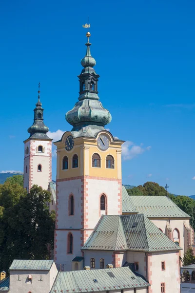 Slovakya 'nın Banska Bystrica kentindeki kale kulesi