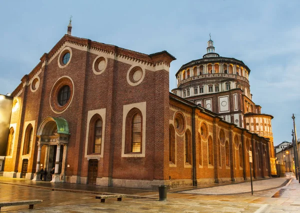 Όμορφη Εκκλησία Santa Maria Delle Grazie Είναι Μέρος Όπου Μπορεί — Φωτογραφία Αρχείου