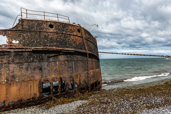 Wreck Amadeo Steamship Build 19Th Century United Kingdom 1932 Beached — Stock Photo, Image