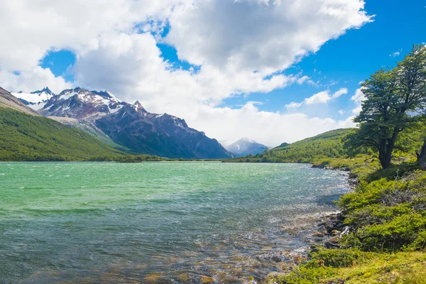 阿根廷Los Glaciares国家公园的Laguna Nieta冰川湖 — 图库照片