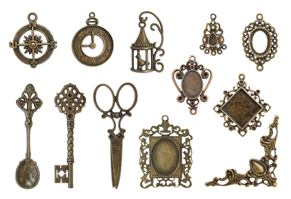 Vintage metal frames and elements — Stock Photo, Image