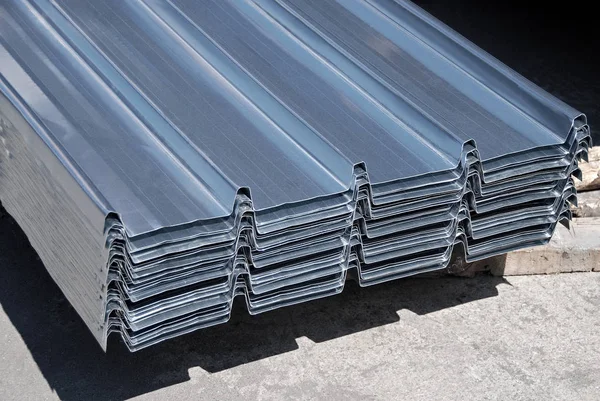 Blechplatten aus Stahl — Stockfoto