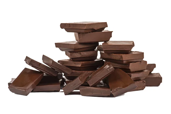 Stacked chocolate bars — Stock Photo, Image