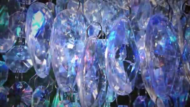 Fondo Cristales Brillo Multicolor — Vídeo de stock