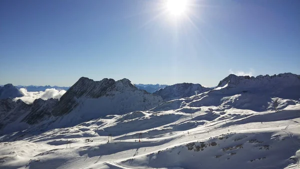 Zugspitze - upp i Tyskland — Stockfoto