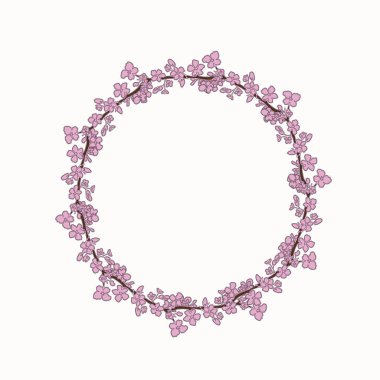 Sakura çiçek çelenk 