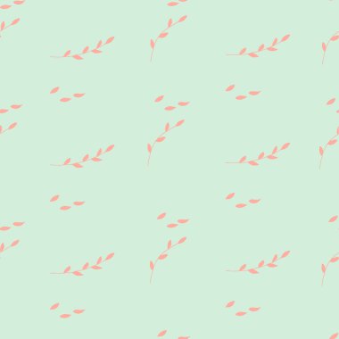 Dalları ve yaprakları çiçek seamless modeli. 