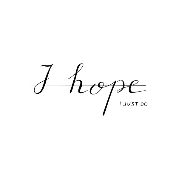 Cita sobre esperanza . — Vector de stock