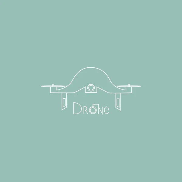 Logo de drone de vector. — Vector de stock