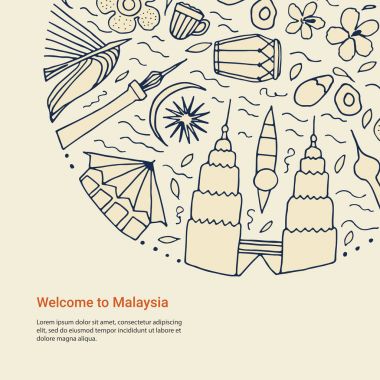 Malezya tasarım konsepti için hoş geldiniz. 