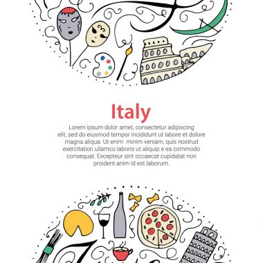 İtalya'nın sembolleri. 